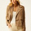 Best Ecru Specialty Store Suede Short Trench L Came