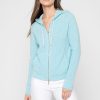 Wholesale Kinross Cashmere Rib Zip Hoodie