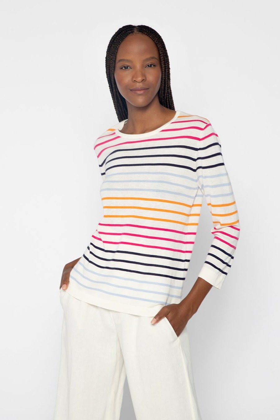 Clearance Kinross Cashmere Coastal Crew