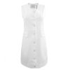 Clearance THEO The Label Hestia Vested Pocket Dress Ivory