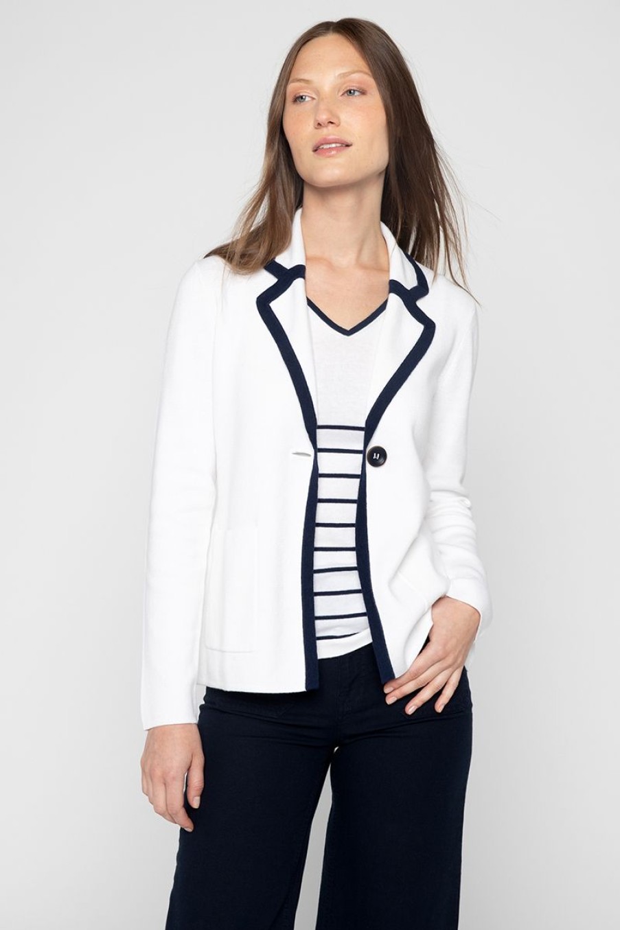 Clearance Kinross Cashmere Tipped Blazer