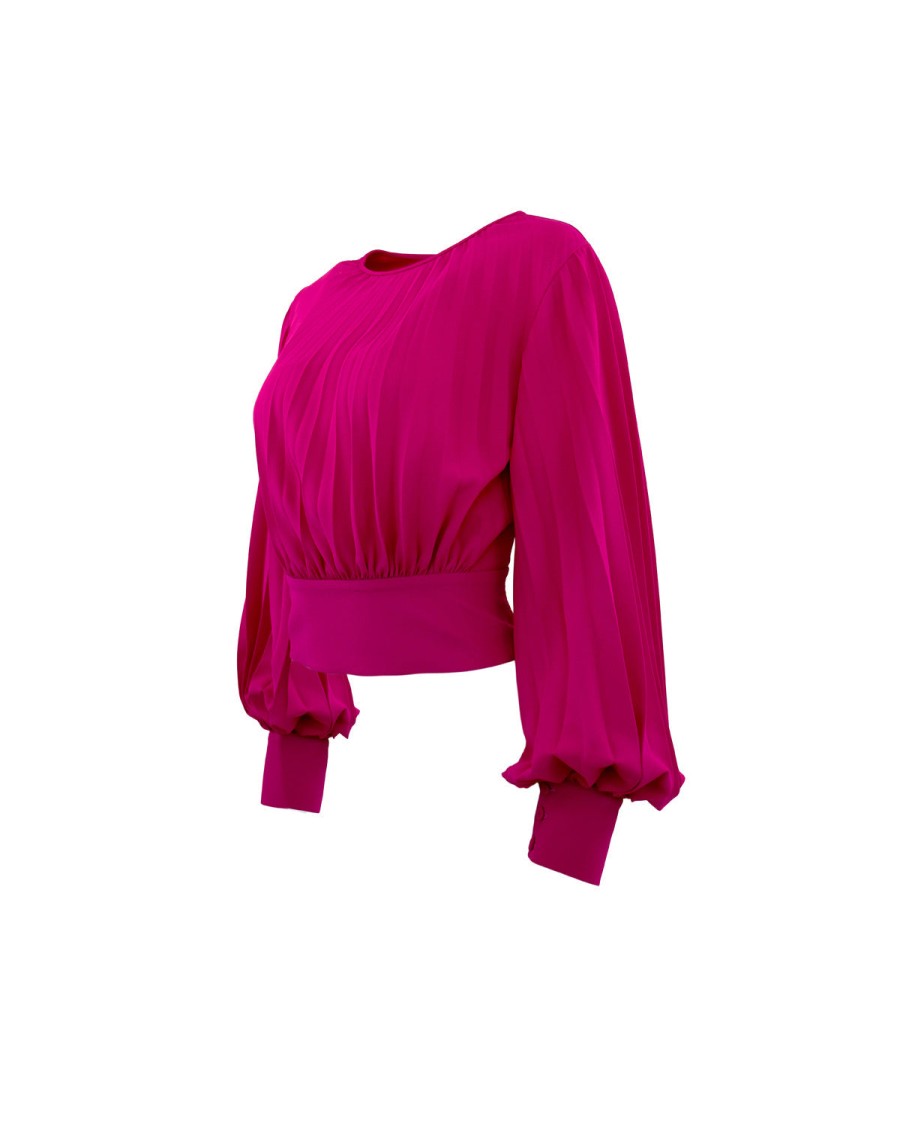 Hot THEO The Label Idalia Pleated Blouse