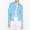 Wholesale Kinross Cashmere Fitted Zip Mock Cardigan