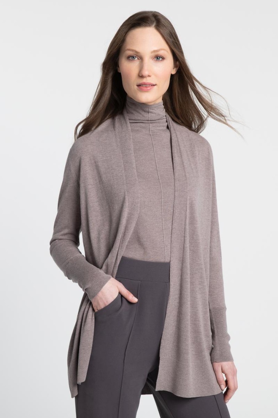 Wholesale Kinross Cashmere Easy Drape Cardigan