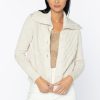 New Kinross Cashmere Diagonal Texture Button Cardigan