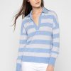 Clearance Kinross Cashmere Easy Stripe Polo