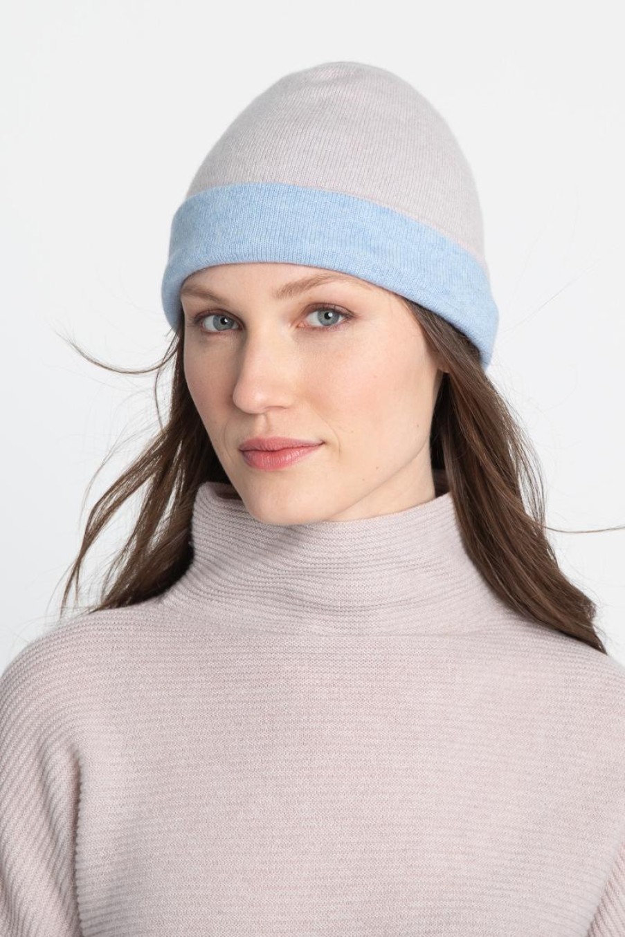 Best Kinross Cashmere Colorblock Hat