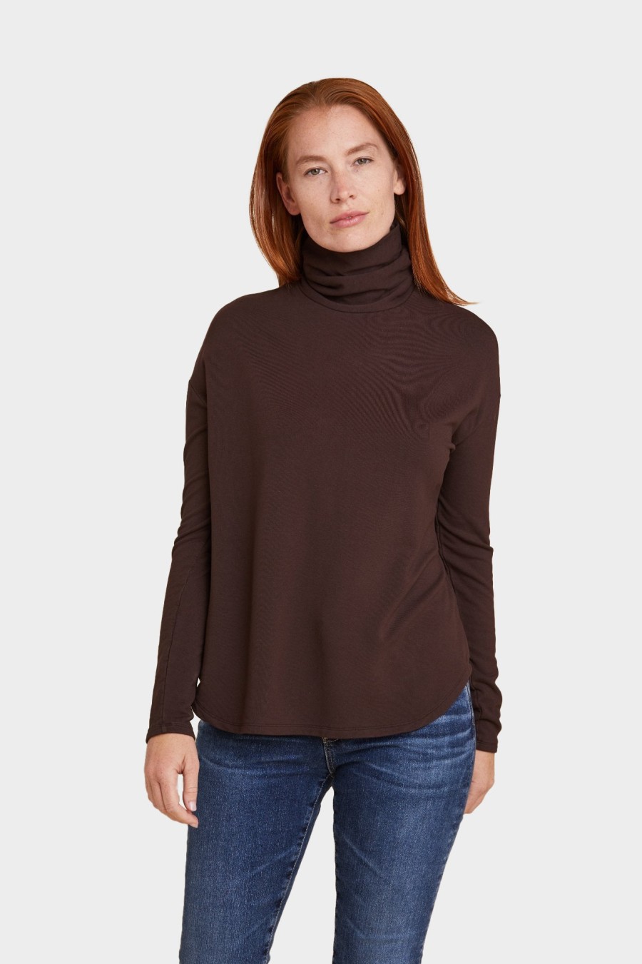 Hot Majestic Filatures French Terry Semi Relaxed Long Sleeve Turtleneck