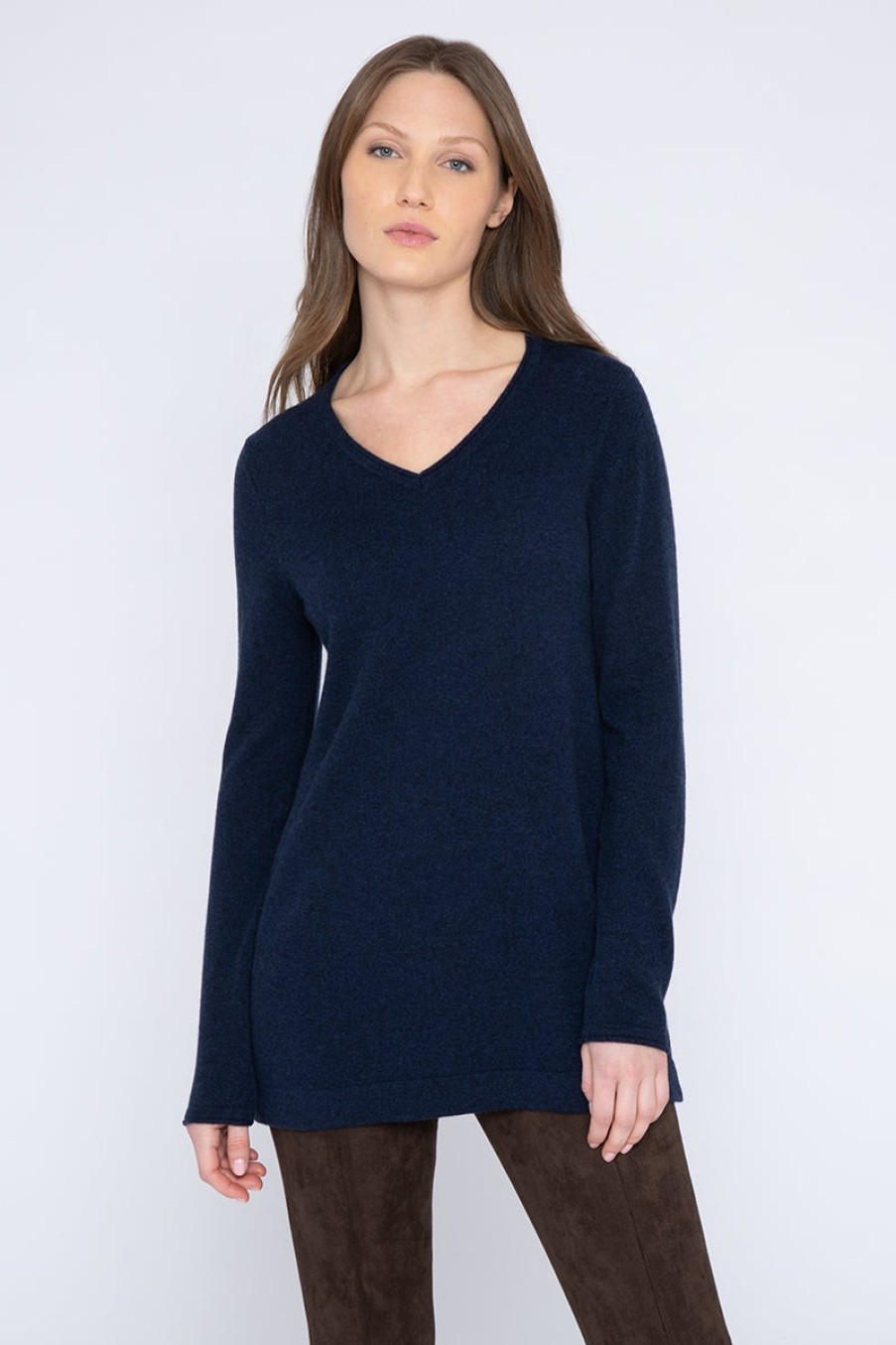 Clearance Kinross Cashmere Swing Vee