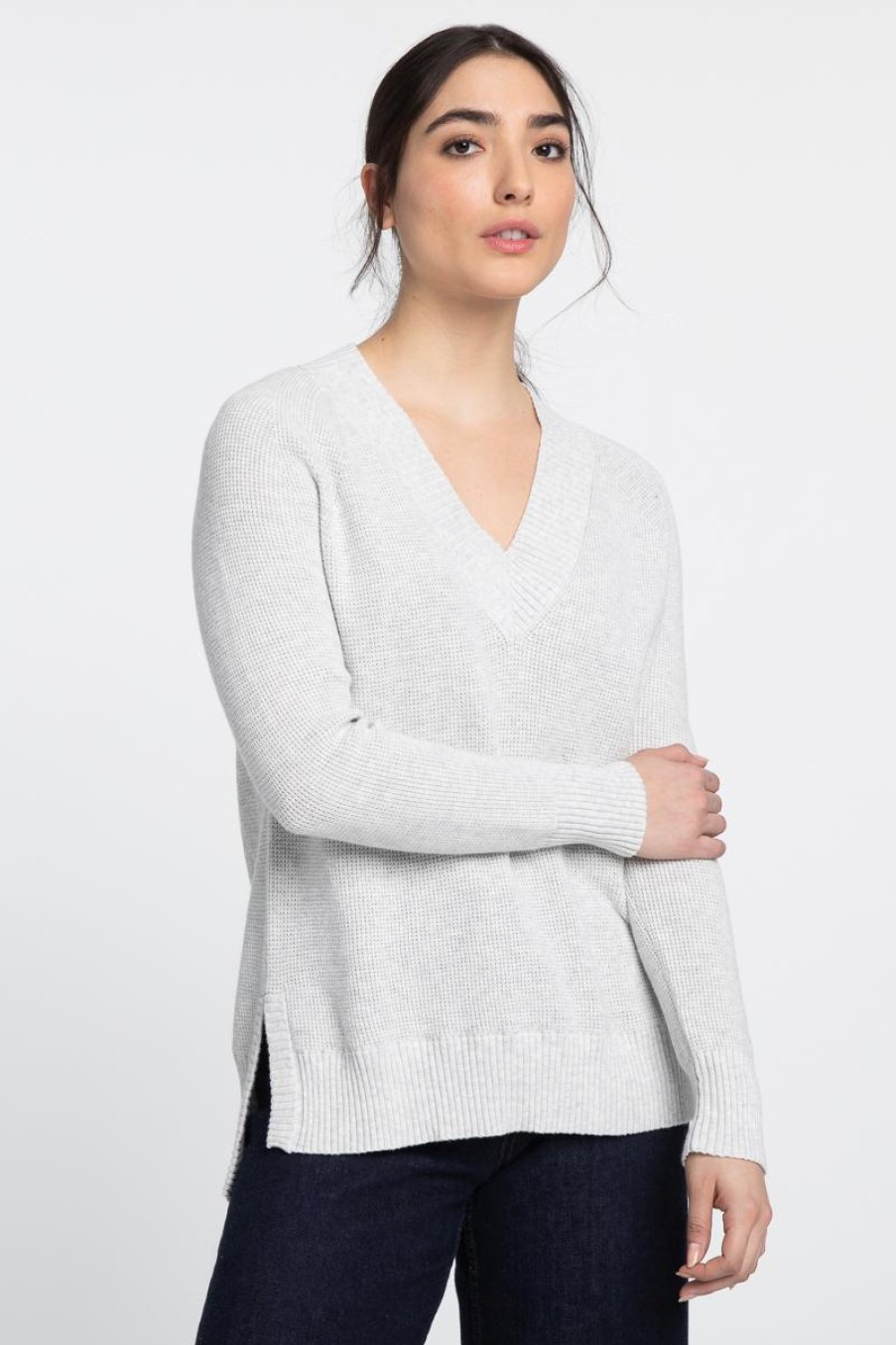 Clearance Kinross Cashmere Thermal Hi Low Vee