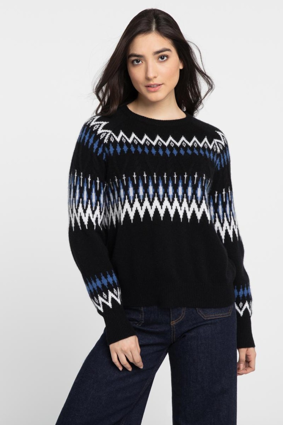 Best Kinross Cashmere Slouchy Alpine Crew