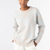 Clearance Kinross Cashmere Loop Stitch Crew Agate