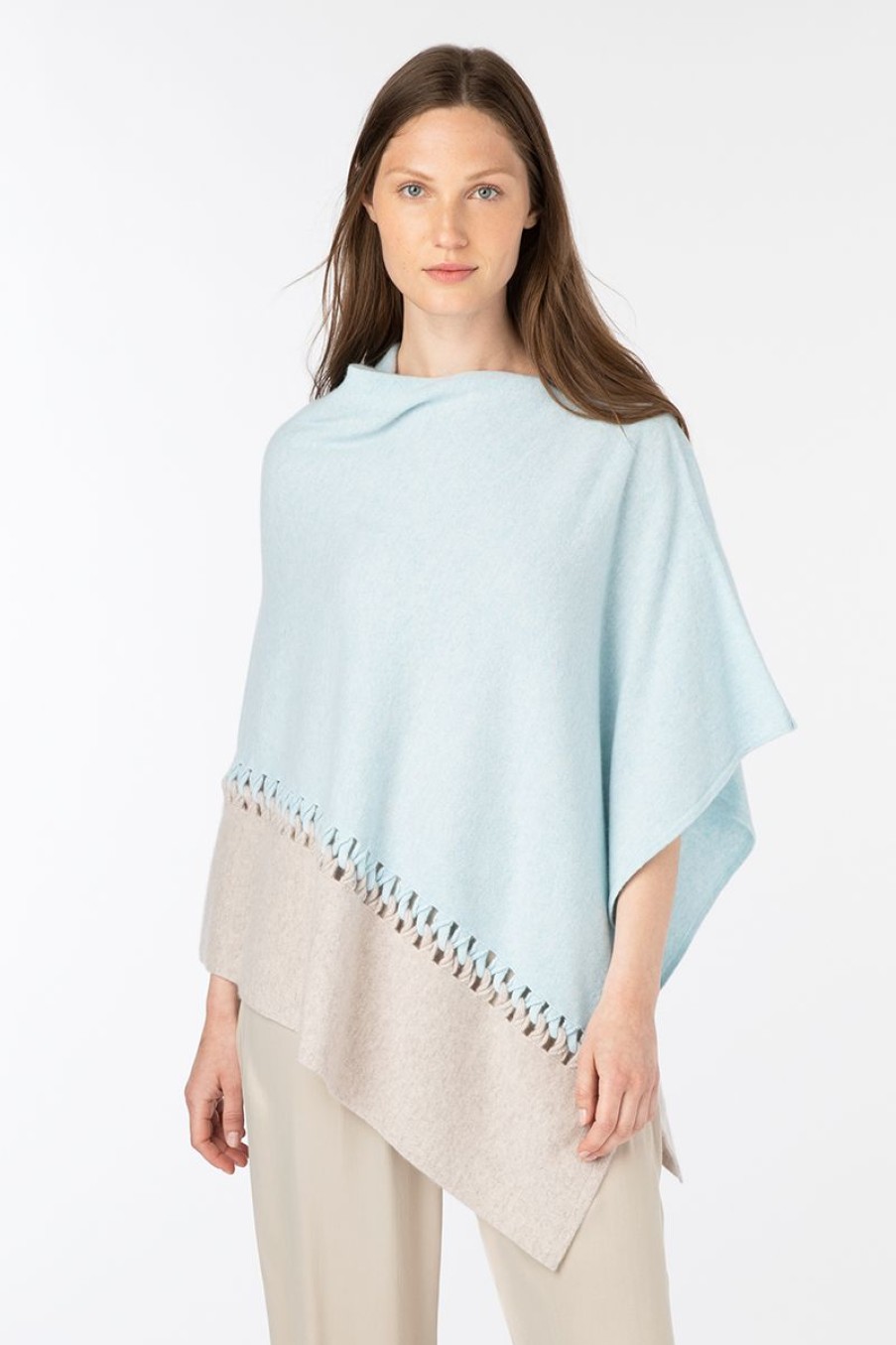 Clearance Kinross Cashmere Twist Stitch Poncho