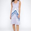 Online Kinross Cashmere Tie Dye Dress Seagull Multi