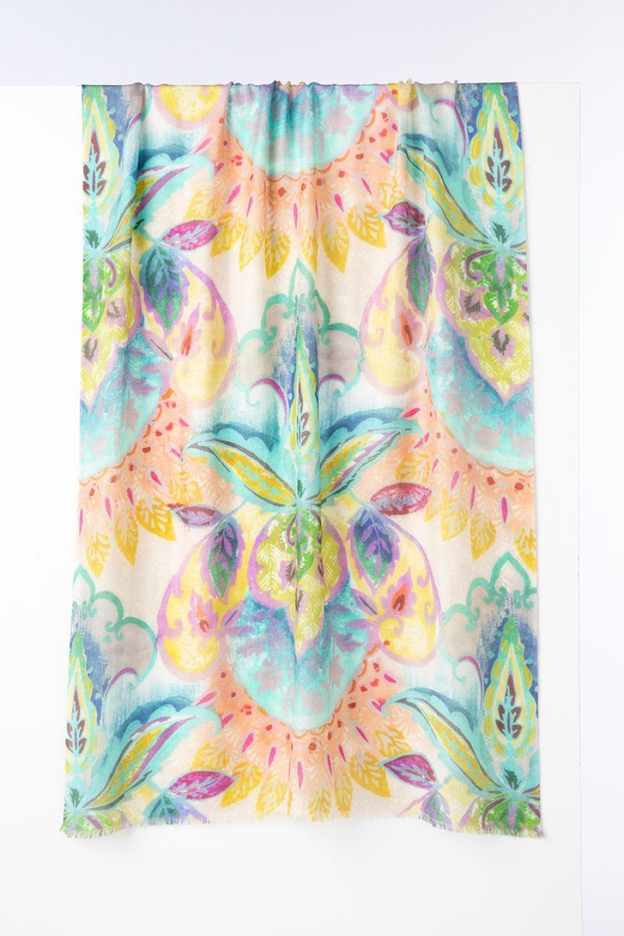 Online Kinross Cashmere Tranquility Print Scarf