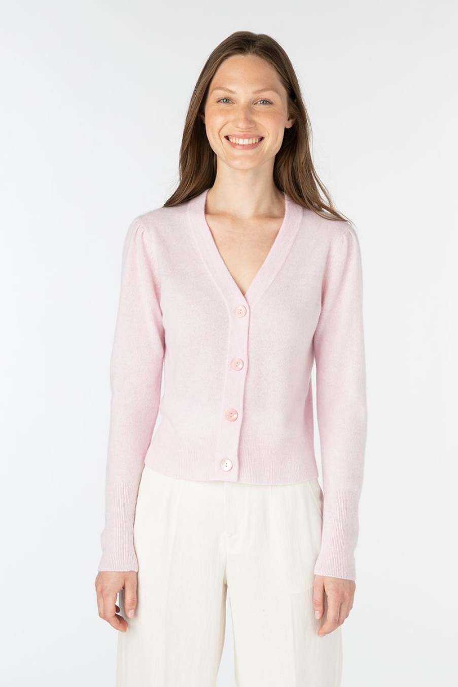 Clearance Kinross Cashmere Fitted Button Cardigan