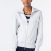 Online Kinross Cashmere Short Zip Collared Cardigan