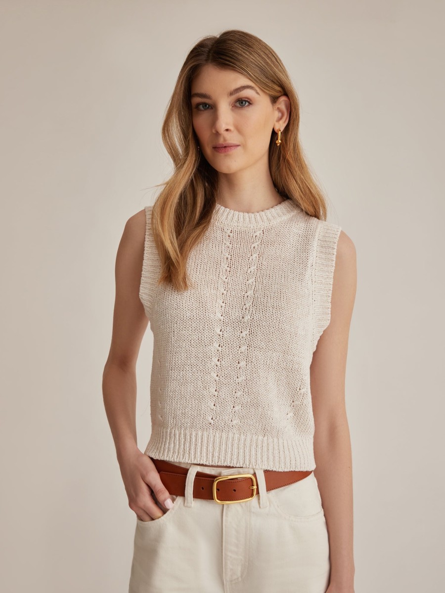 New Judith & Charles Leonie Pullover White