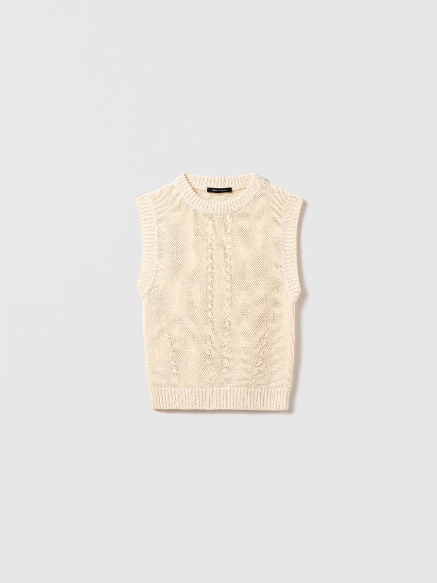 New Judith & Charles Leonie Pullover White