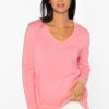 Online Kinross Cashmere Hi Low Seamed Vee