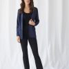 Online Majestic Filatures Soft Touch Metallic Open Blazer