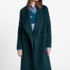 Clearance Kinross Cashmere Long Drape Front Coat