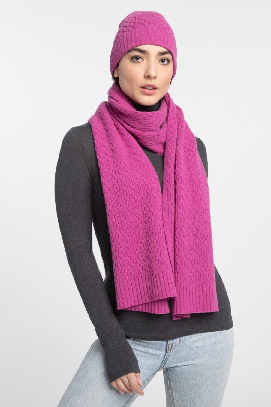 Clearance Kinross Cashmere Textured Scarf