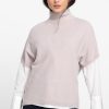 Hot Kinross Cashmere Textured Funnel Popover