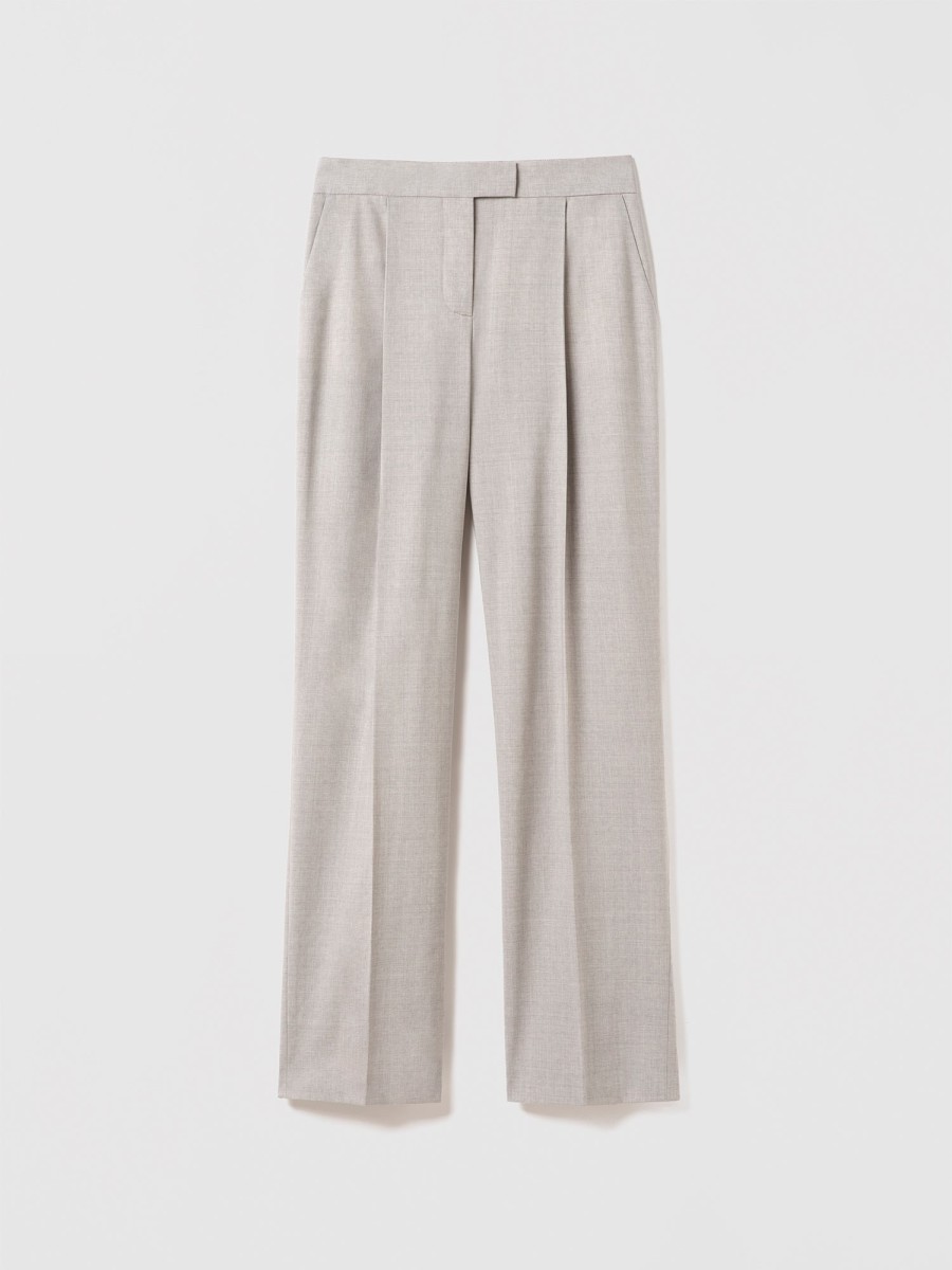 Hot Judith & Charles Chase Pant Light Grey Melange