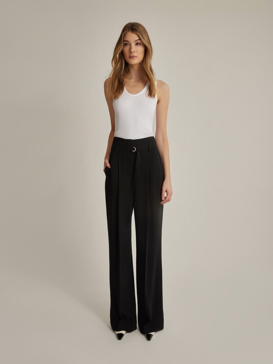 Clearance Judith & Charles Rowan Pant Black Stripe