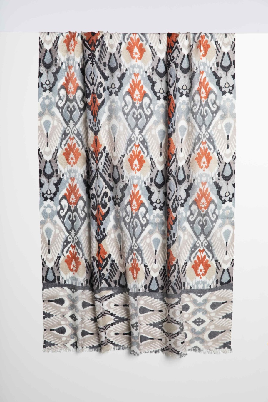 Wholesale Kinross Cashmere Oceana Ikat Print Scarf