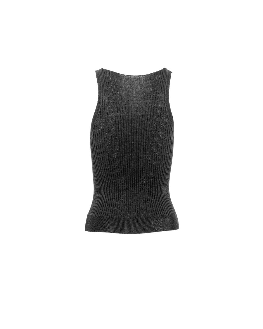 Hot THEO The Label Eos Ribbed V-Tank