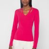 Best Kinross Cashmere Cutout Vee