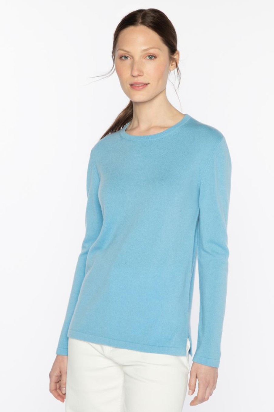 Wholesale Kinross Cashmere Long Slv Crew