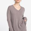 Wholesale Kinross Cashmere Hi Low Seamed Vee