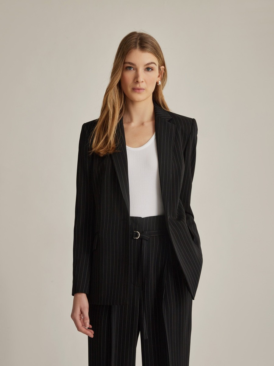 Online Judith & Charles Silas Jacket Black Stripe