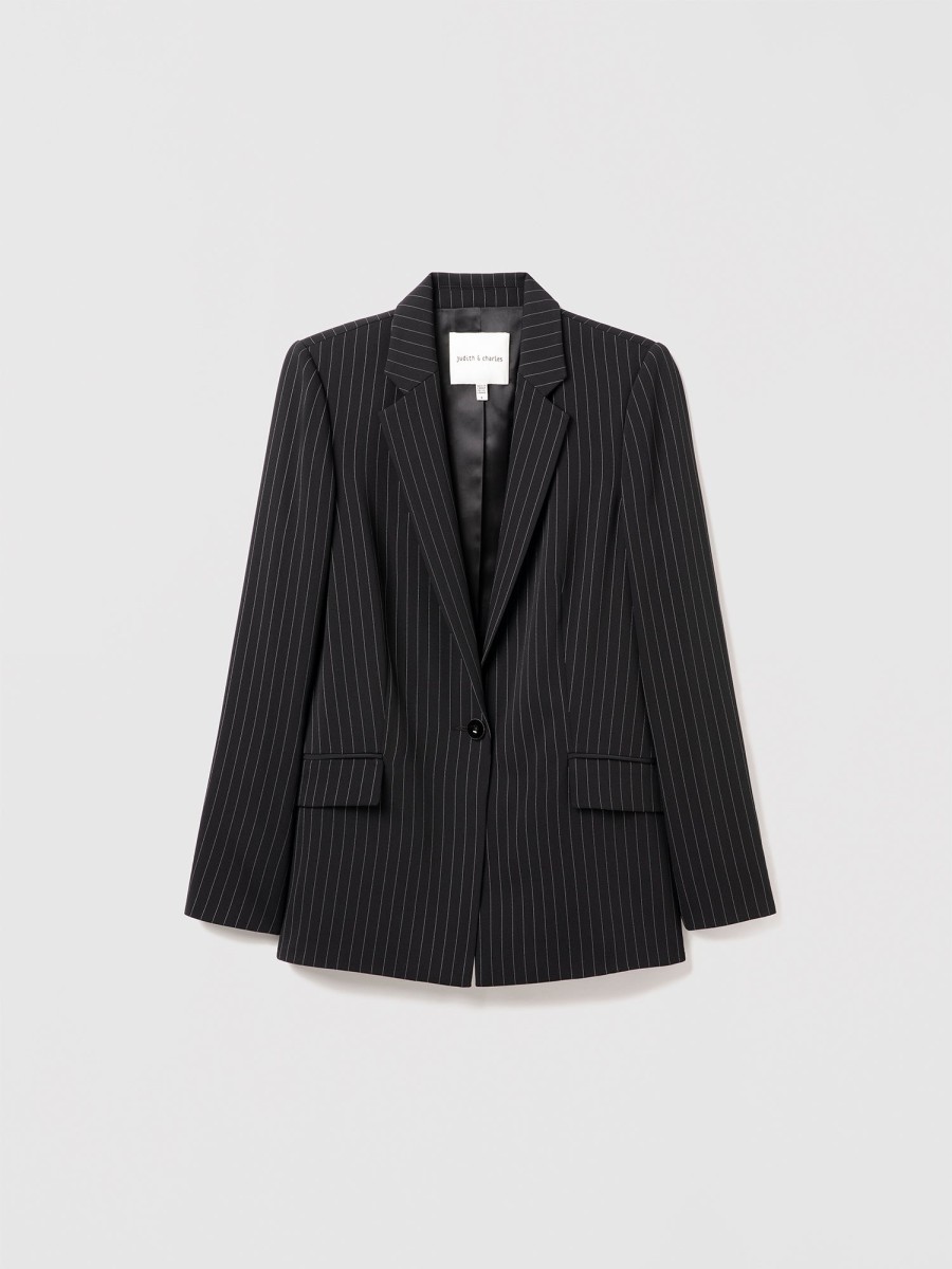 Online Judith & Charles Silas Jacket Black Stripe