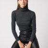 Hot Majestic Filatures Cotton Cashmere Long Sleeve Turtleneck