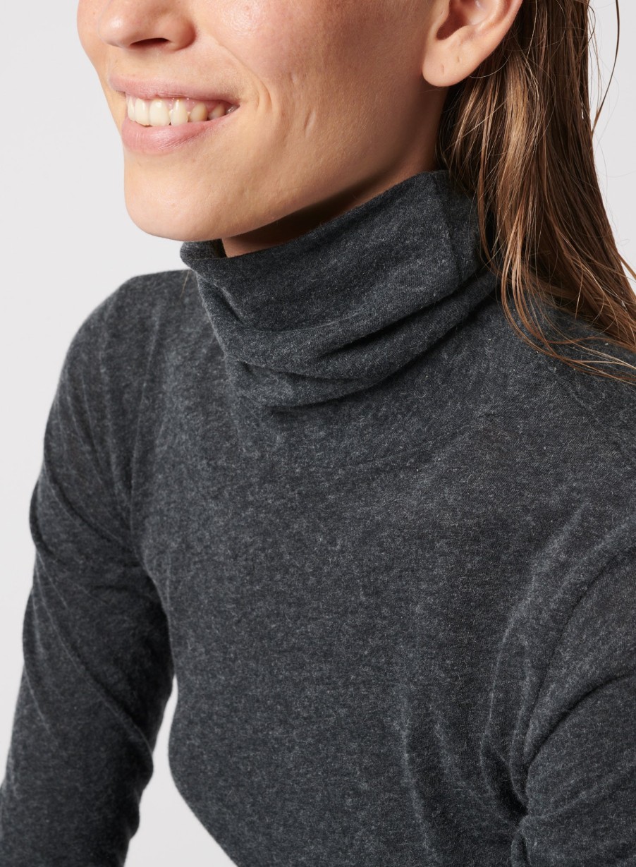 Hot Majestic Filatures Cotton Cashmere Long Sleeve Turtleneck