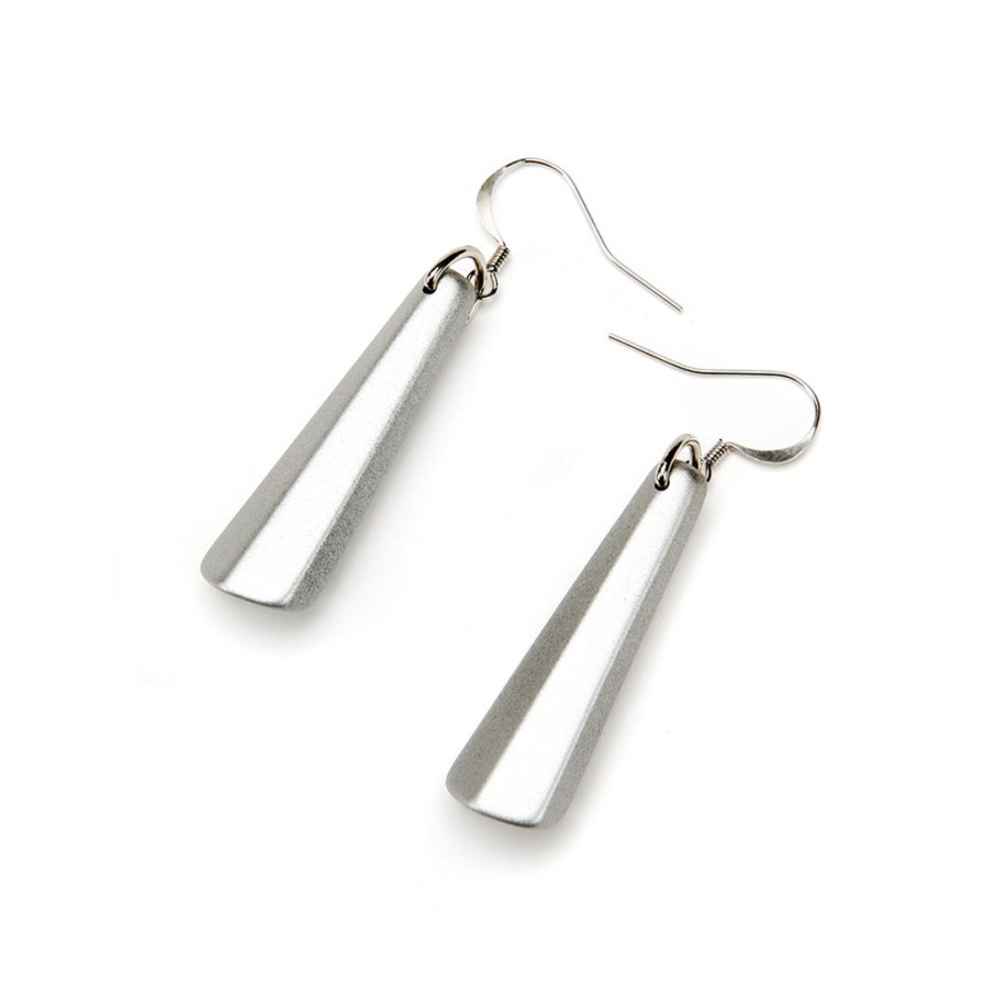 Hot PONO Barile Drop Earring - Small Silver