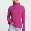 Wholesale Kinross Cashmere Textured Slouchy Funnel