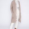 New Kinross Cashmere Fringe Cable Cardigan