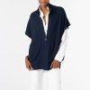 Hot Kinross Cashmere Sleeveless Zip Mock Cardigan