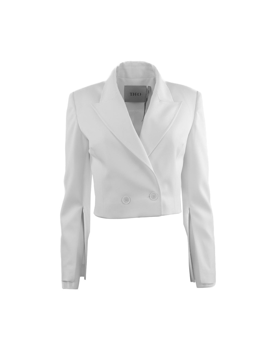 Wholesale THEO The Label Hestia Cropped Jacket Ivory